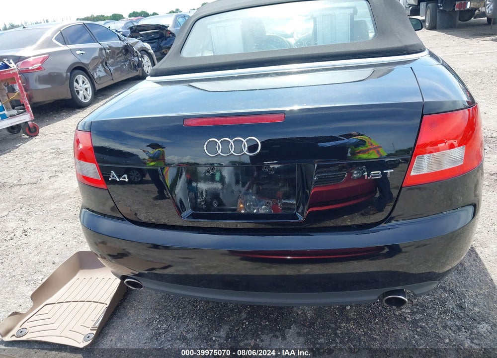 2006 AUDI A4 1.8T VIN: WAUAC48H96K011800