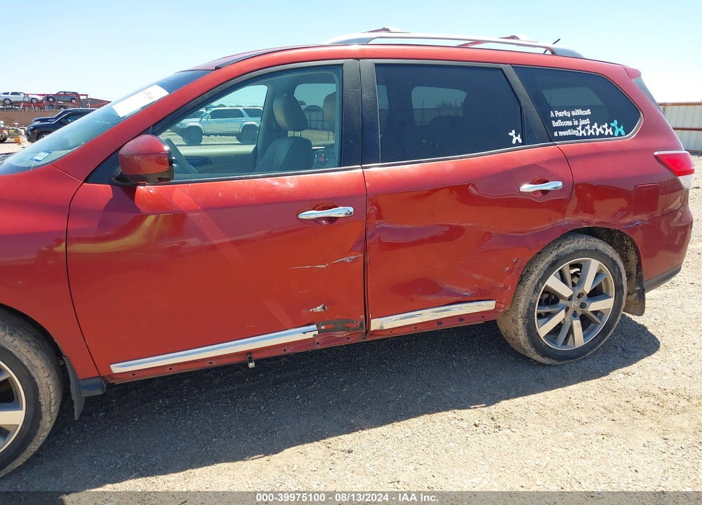 2013 NISSAN PATHFINDER PLATINUM VIN: 5N1AR2MN7DC658975