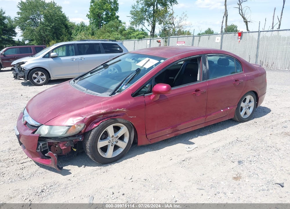 2009 HONDA CIVIC LX-S VIN: 2HGFA16689H346672