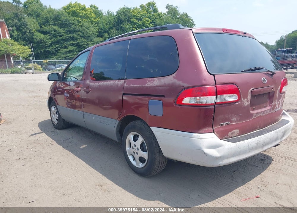 2003 TOYOTA SIENNA LE VIN: 4T3ZF13C73U542455