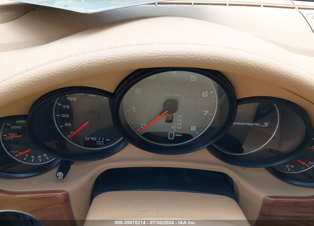 2013 PORSCHE PANAMERA S VIN: WP0AB2A70DL060807