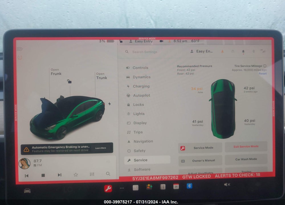 2021 TESLA MODEL 3 VIN: 5YJ3E1EA8MF997262