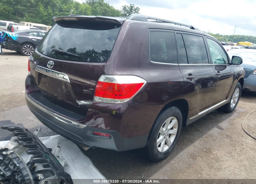 2013 TOYOTA HIGHLANDER SE V6 VIN: 5TDBK3EH6DS189467