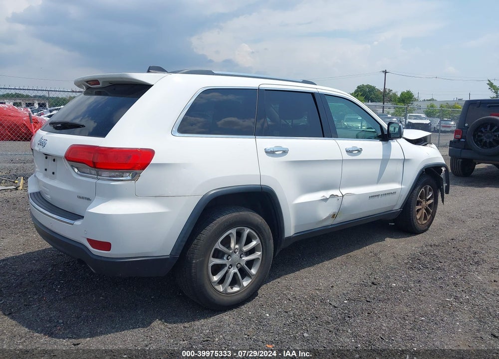 2016 JEEP GRAND CHEROKEE LIMITED VIN: 1C4RJFBG7GC399483