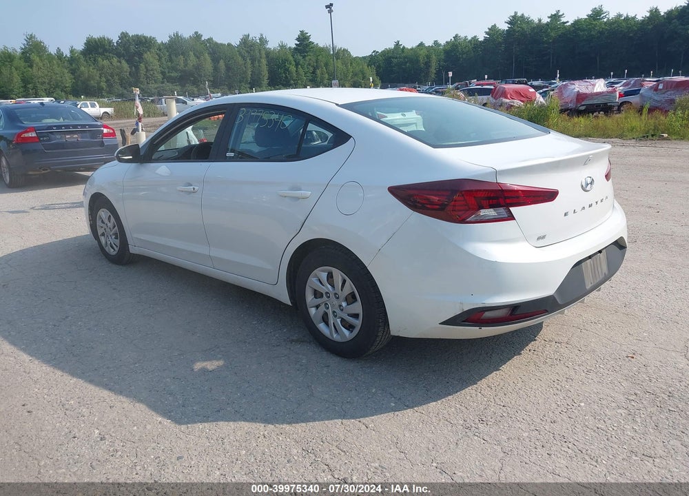 2019 HYUNDAI ELANTRA SE VIN: 5NPD74LFXKH463242