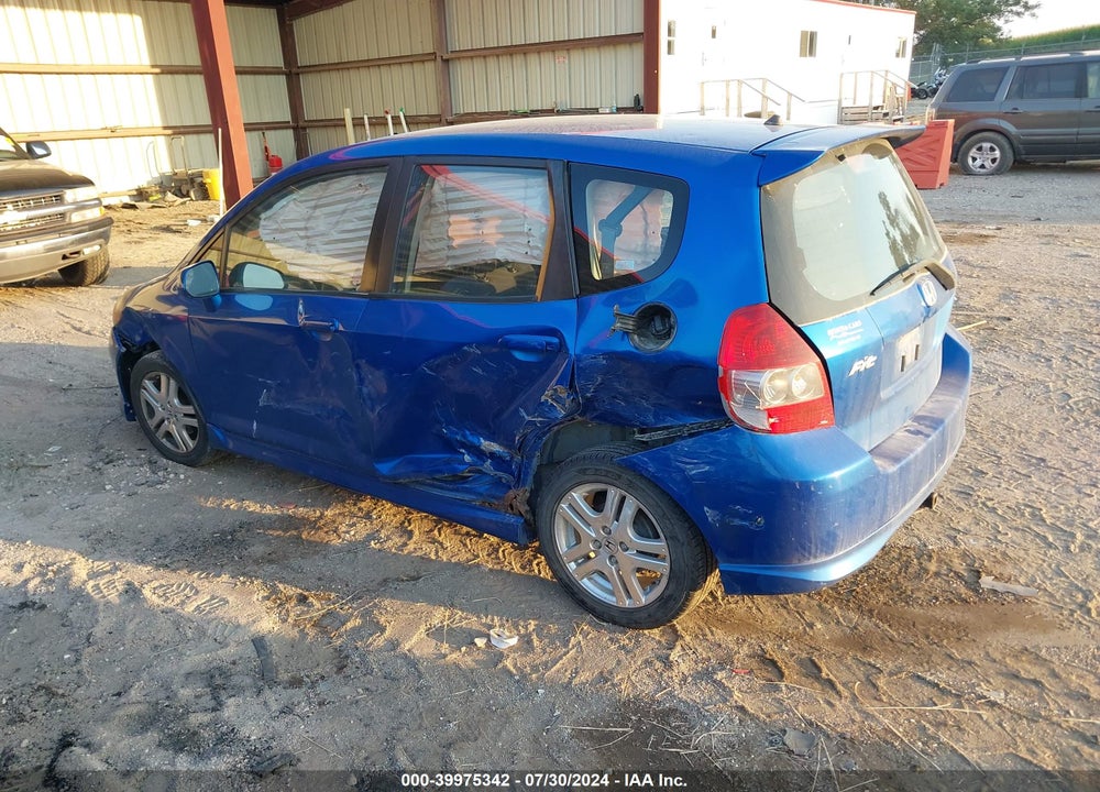 2008 HONDA FIT SPORT VIN: JHMGD38658S035564
