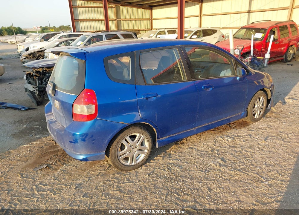 2008 HONDA FIT SPORT VIN: JHMGD38658S035564