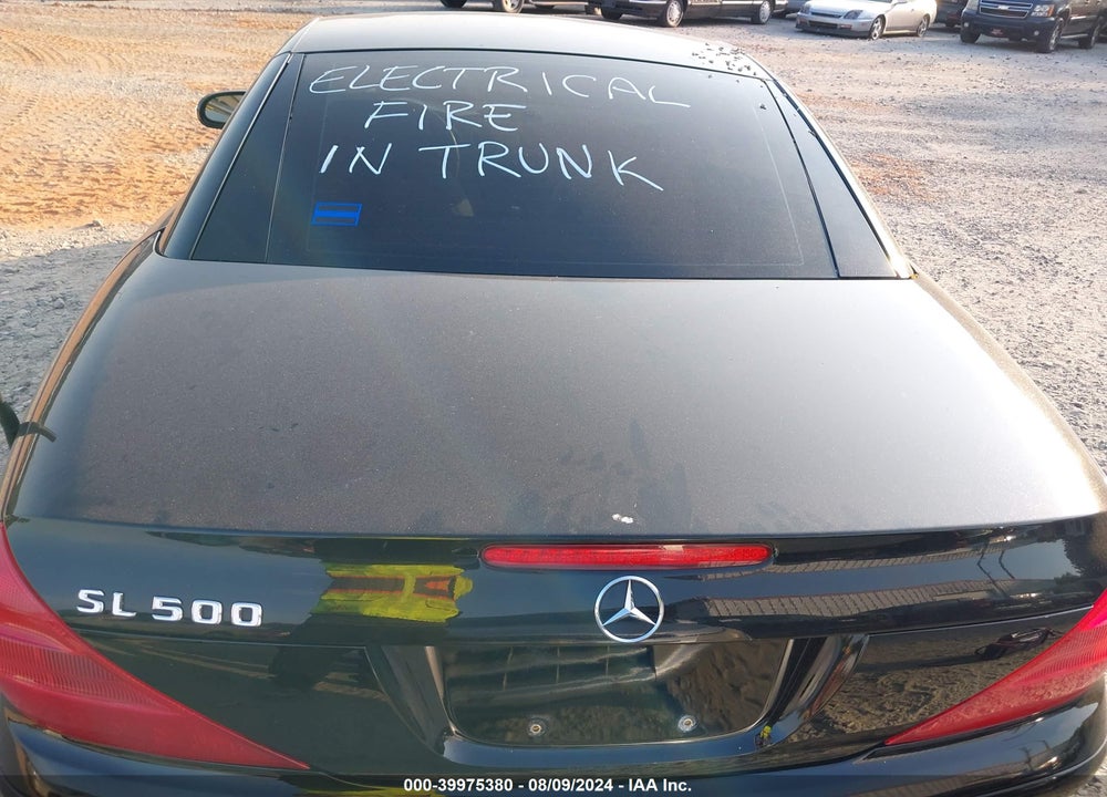 2003 MERCEDES-BENZ SL 500 VIN: WDBSK75F63F034520