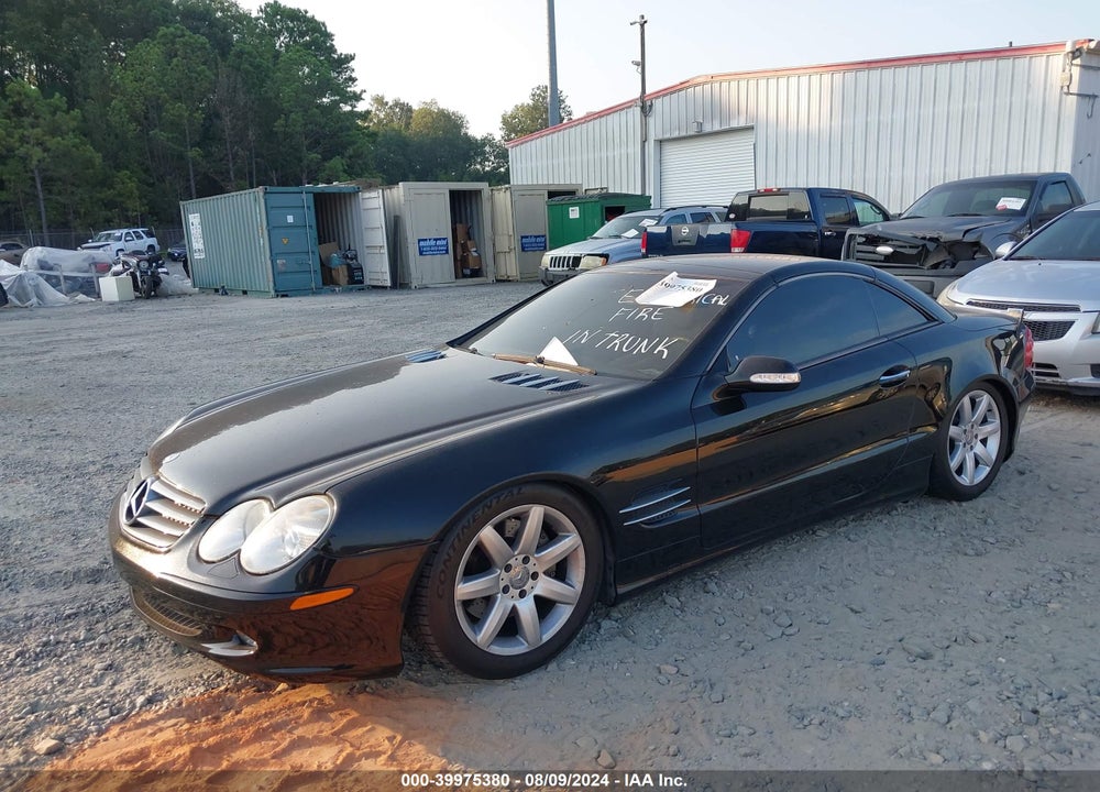2003 MERCEDES-BENZ SL 500 VIN: WDBSK75F63F034520