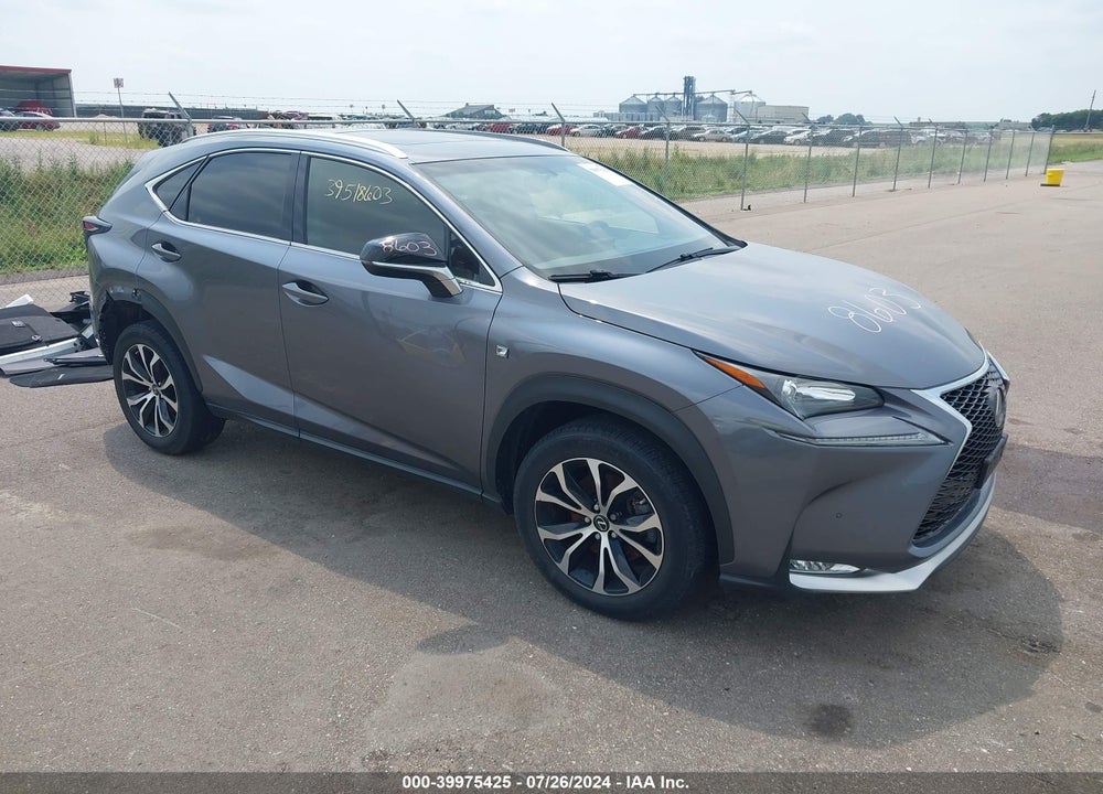 2015 LEXUS NX 200T F SPORT VIN: JTJBARBZ3F2028682