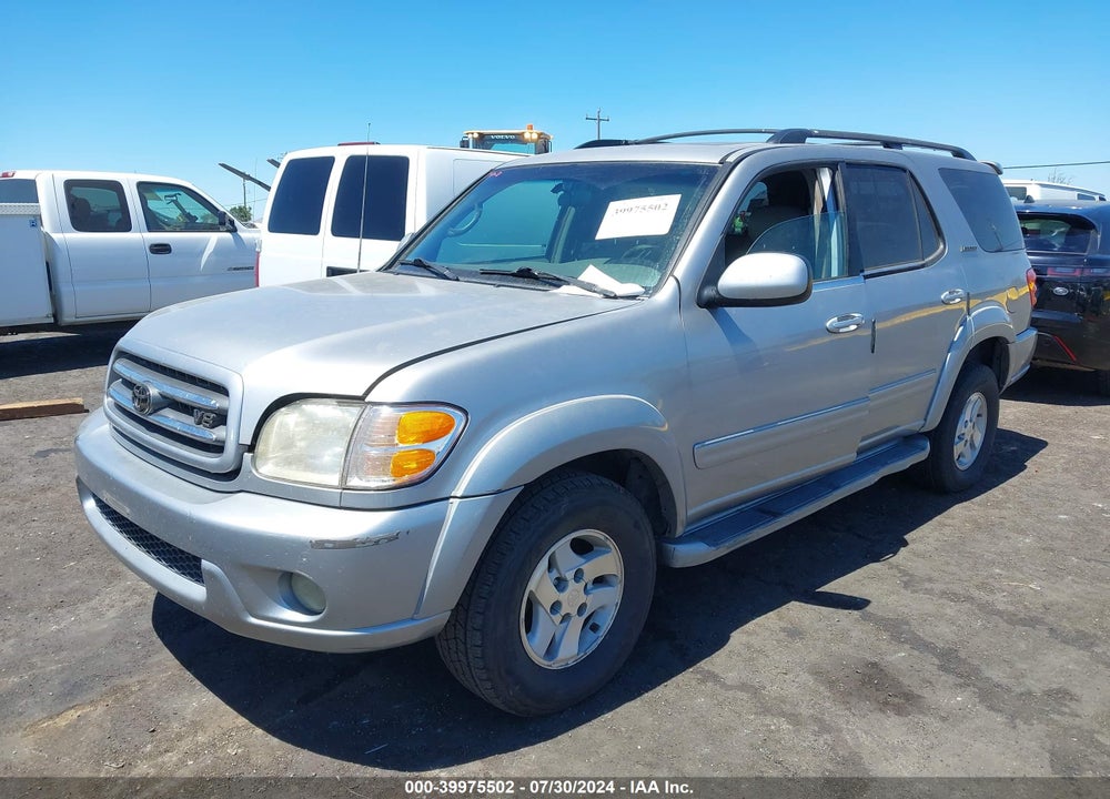 2002 TOYOTA SEQUOIA LIMITED V8 VIN: 5TDZT38A32S097143
