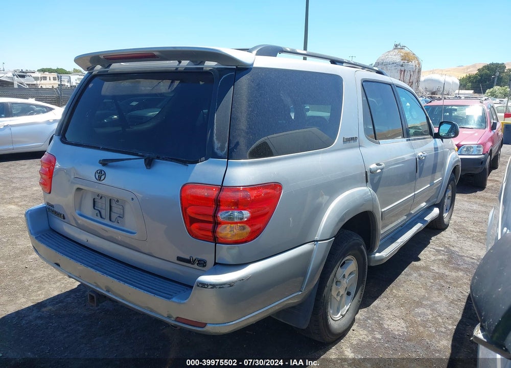 2002 TOYOTA SEQUOIA LIMITED V8 VIN: 5TDZT38A32S097143