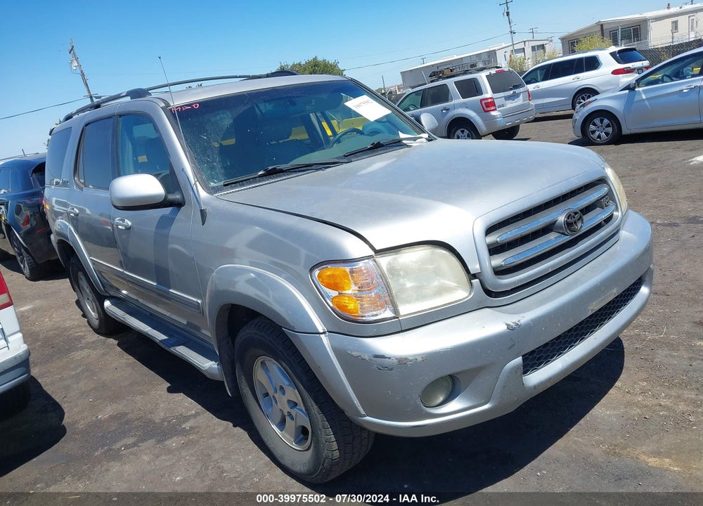 2002 TOYOTA SEQUOIA LIMITED V8 VIN: 5TDZT38A32S097143