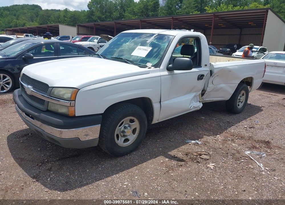 2003 CHEVROLET SILVERADO 1500 WORK TRUCK VIN: 1GCEC14V93E380200