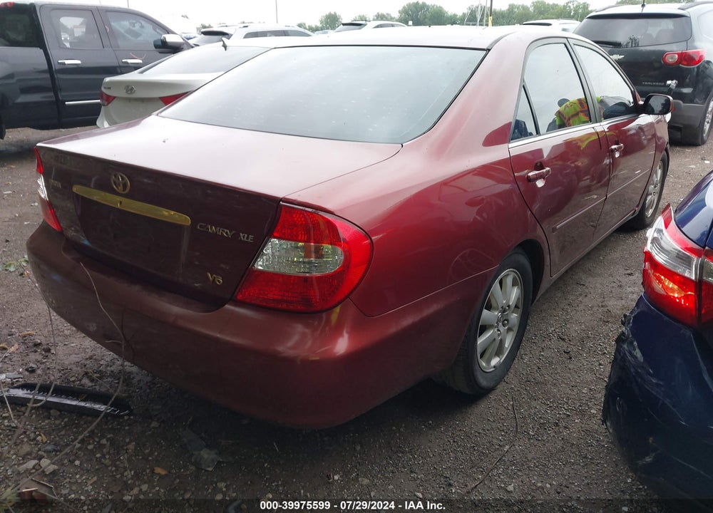 2002 TOYOTA CAMRY XLE V6 VIN: 4T1BF30K12U023921