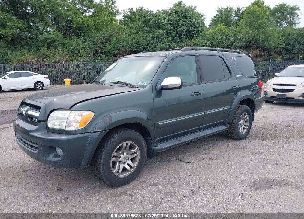 2007 TOYOTA SEQUOIA LIMITED V8 VIN: 5TDBT48A47S290206