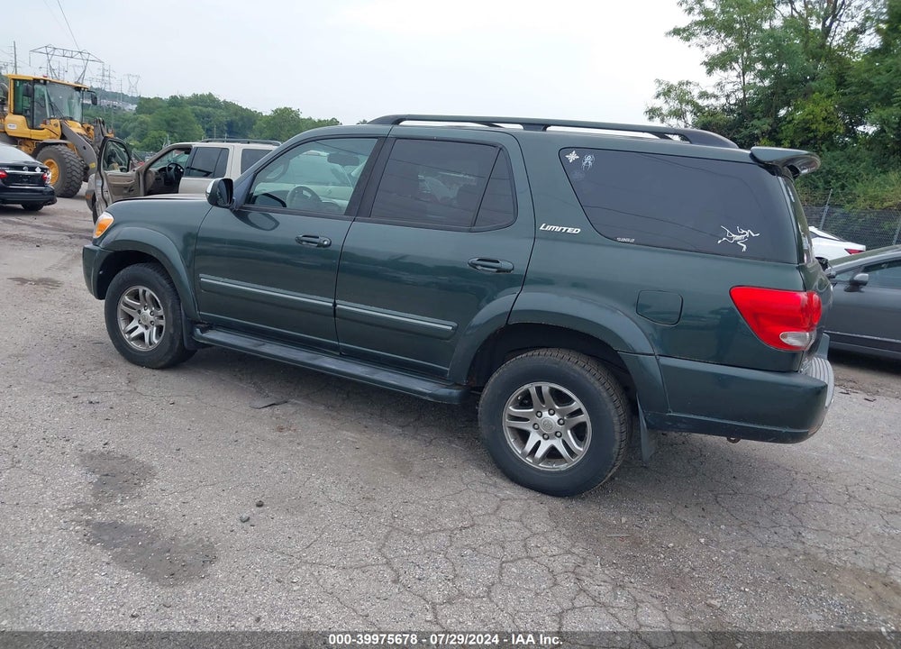 2007 TOYOTA SEQUOIA LIMITED V8 VIN: 5TDBT48A47S290206