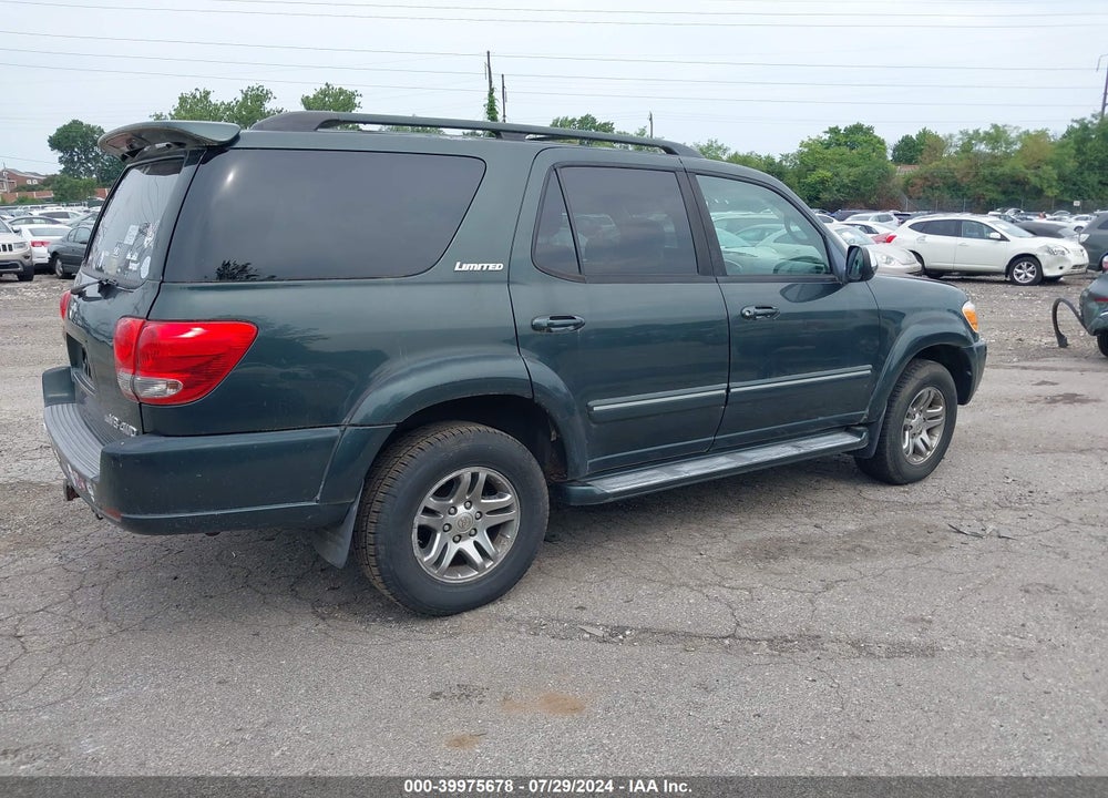 2007 TOYOTA SEQUOIA LIMITED V8 VIN: 5TDBT48A47S290206