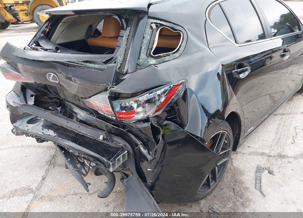 2014 LEXUS CT 200H VIN: JTHKD5BHXE2174200