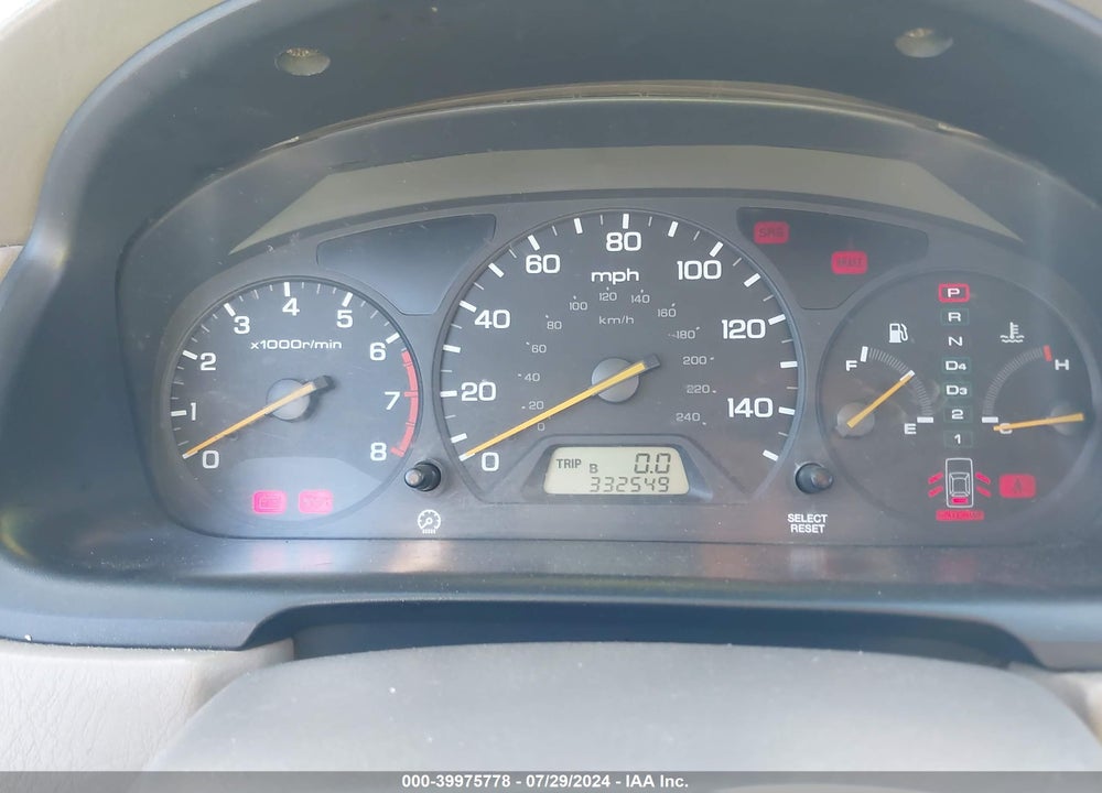 2000 HONDA ACCORD 3.0 EX VIN: 1HGCG1656YA034694