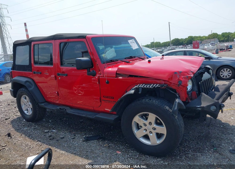 2014 JEEP WRANGLER UNLIMITED SPORT VIN: 1C4BJWDG7EL264046