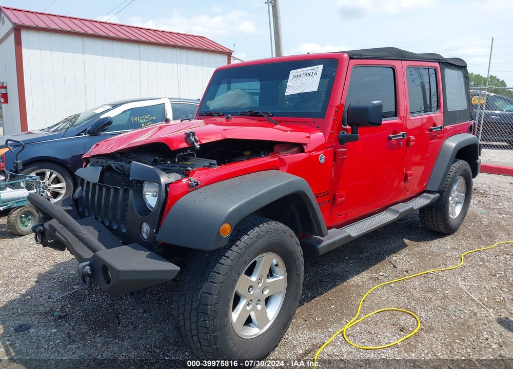 2014 JEEP WRANGLER UNLIMITED SPORT VIN: 1C4BJWDG7EL264046
