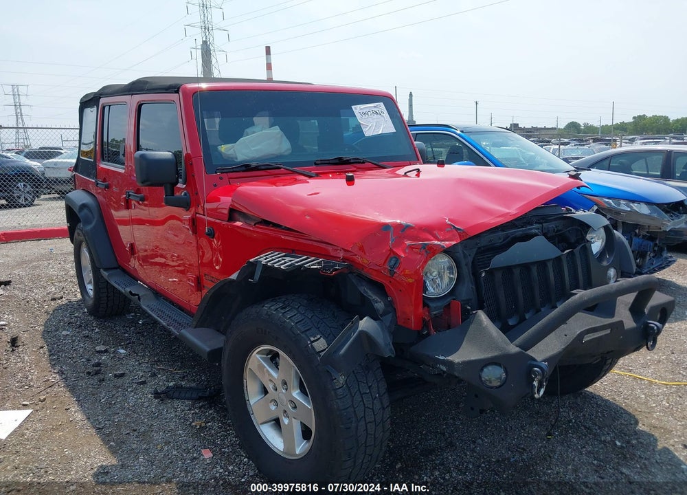 2014 JEEP WRANGLER UNLIMITED SPORT VIN: 1C4BJWDG7EL264046