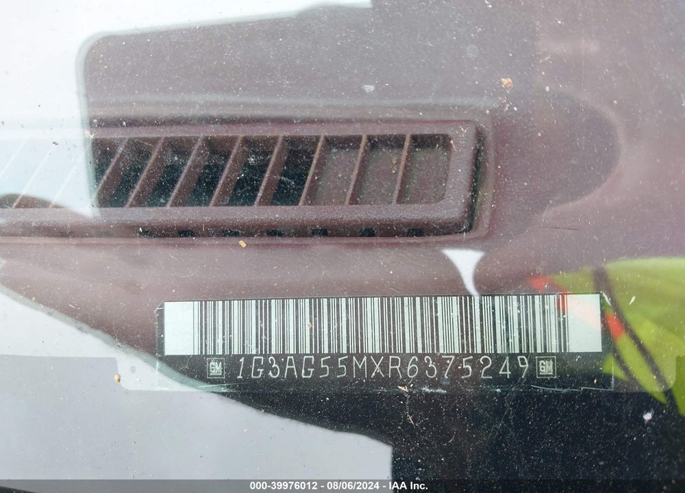 1994 OLDSMOBILE CUTLASS CIERA S VIN: 1G3AG55MXR6375249