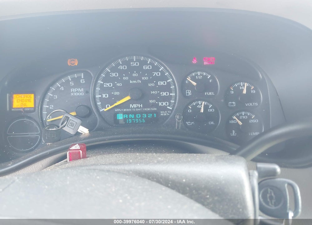 2000 CHEVROLET SILVERADO 1500 VIN: 1GCEK19T7YZ308910