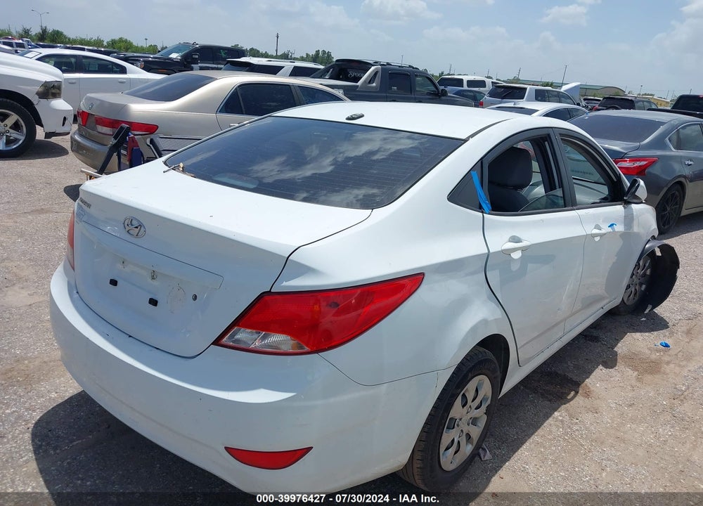 2016 HYUNDAI ACCENT SE VIN: KMHCT4AEXGU031566