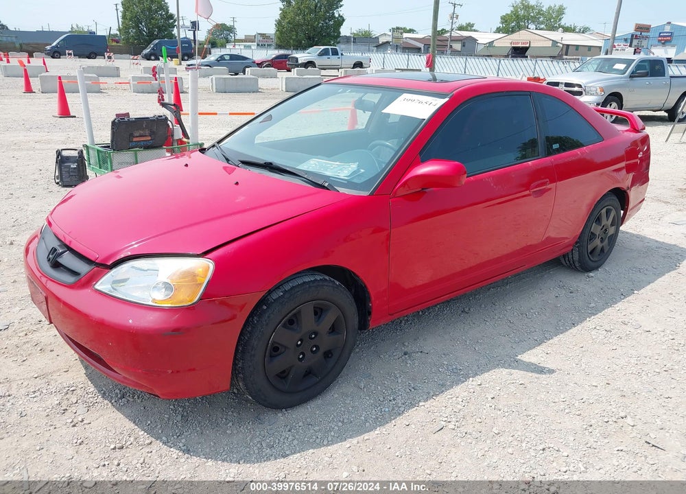 2002 HONDA CIVIC EX VIN: 1HGEM22972L094835