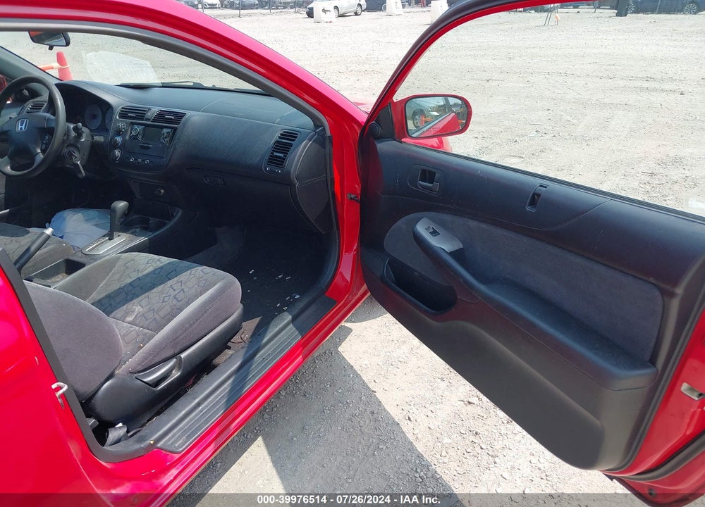 2002 HONDA CIVIC EX VIN: 1HGEM22972L094835