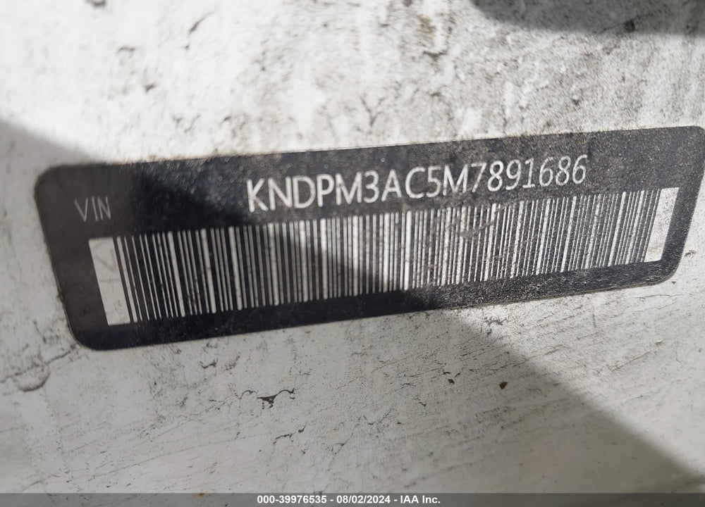 2021 KIA SPORTAGE LX VIN: KNDPM3AC5M7891686