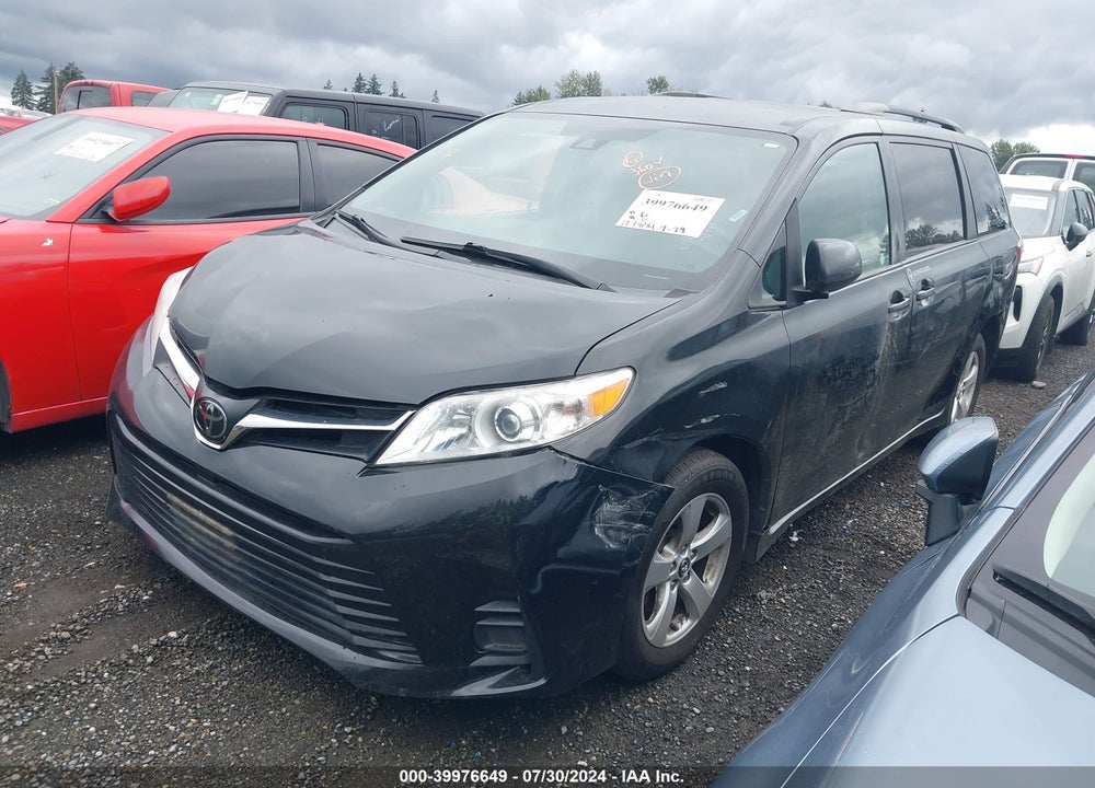 2019 TOYOTA SIENNA LE 8 PASSENGER VIN: 5TDKZ3DC7KS012084
