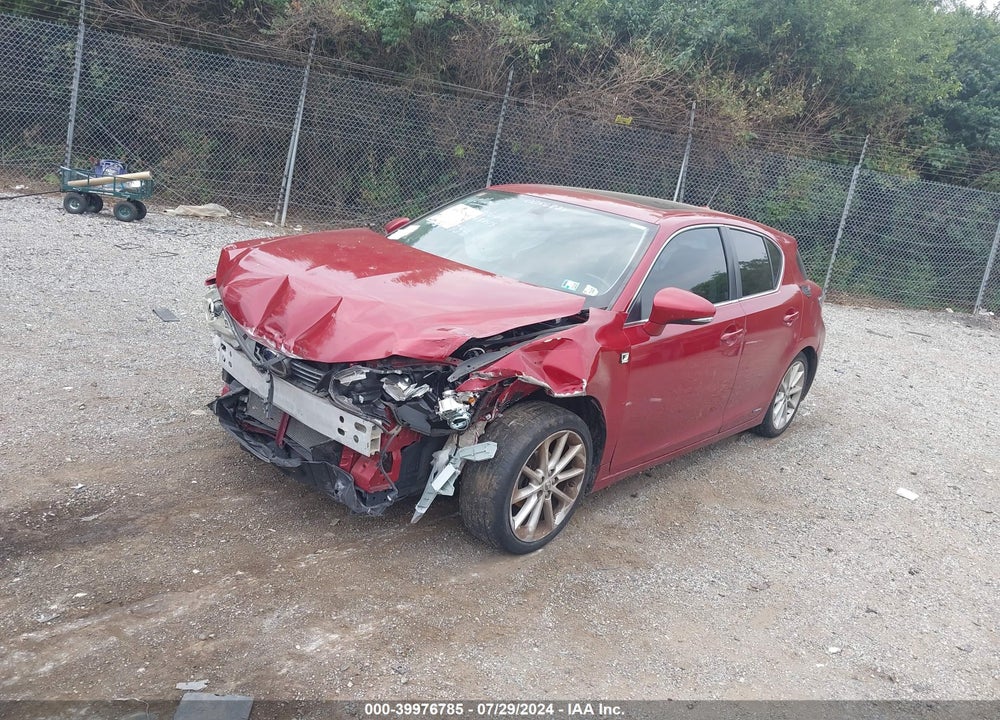 2011 LEXUS CT 200H PREMIUM VIN: JTHKD5BH4B2005687