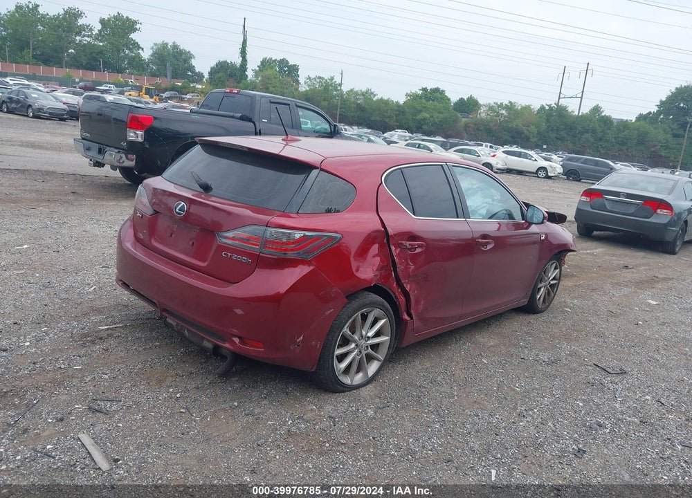 2011 LEXUS CT 200H PREMIUM VIN: JTHKD5BH4B2005687
