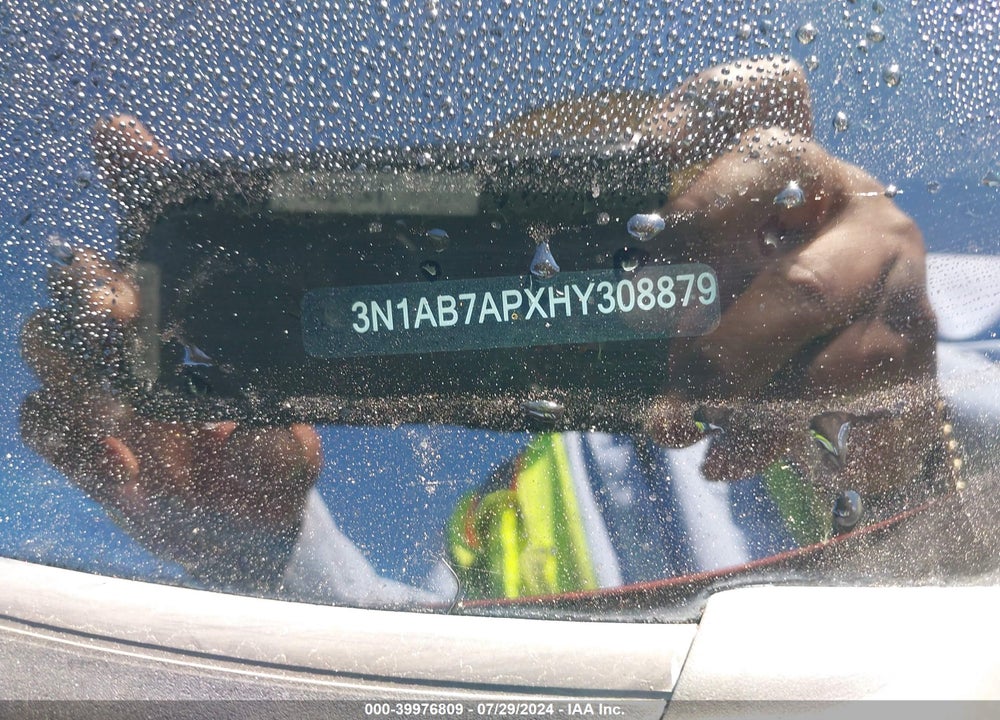 2017 NISSAN SENTRA SV VIN: 3N1AB7APXHY308879