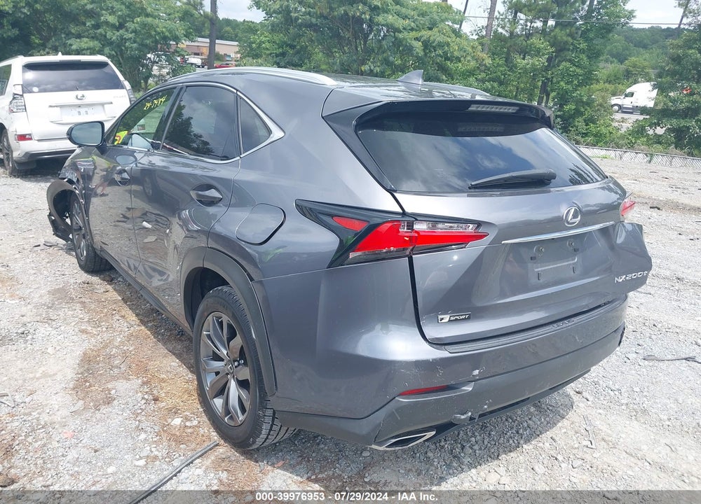 2017 LEXUS NX 200T F SPORT VIN: JTJYARBZ3H2084005