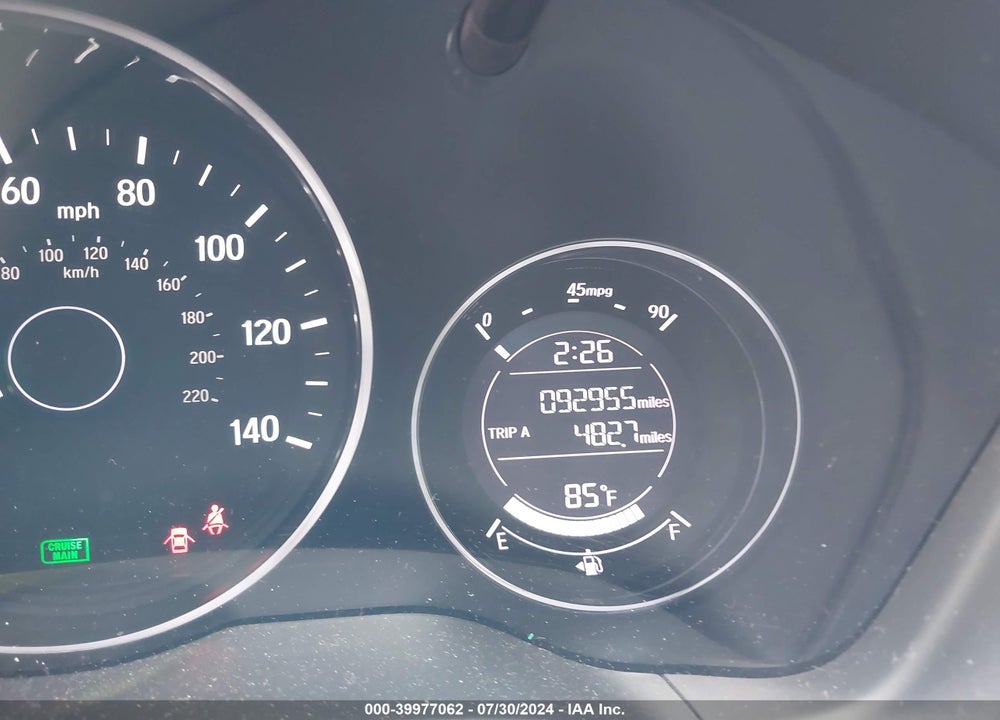 2017 HONDA HR-V EX VIN: 3CZRU6H51HM712910