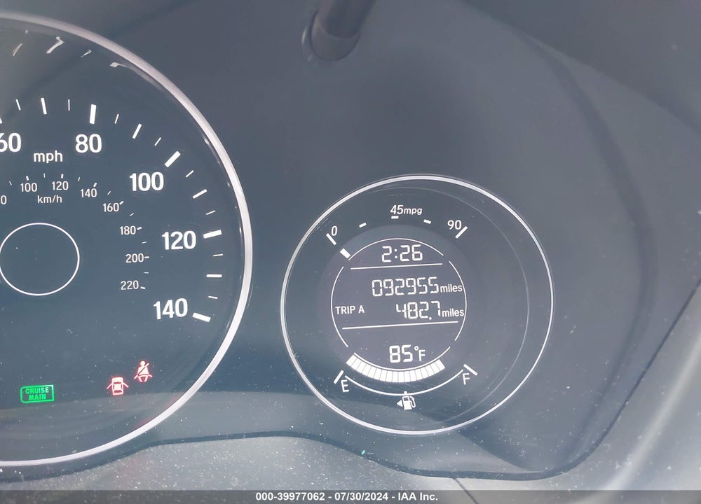 2017 HONDA HR-V EX VIN: 3CZRU6H51HM712910