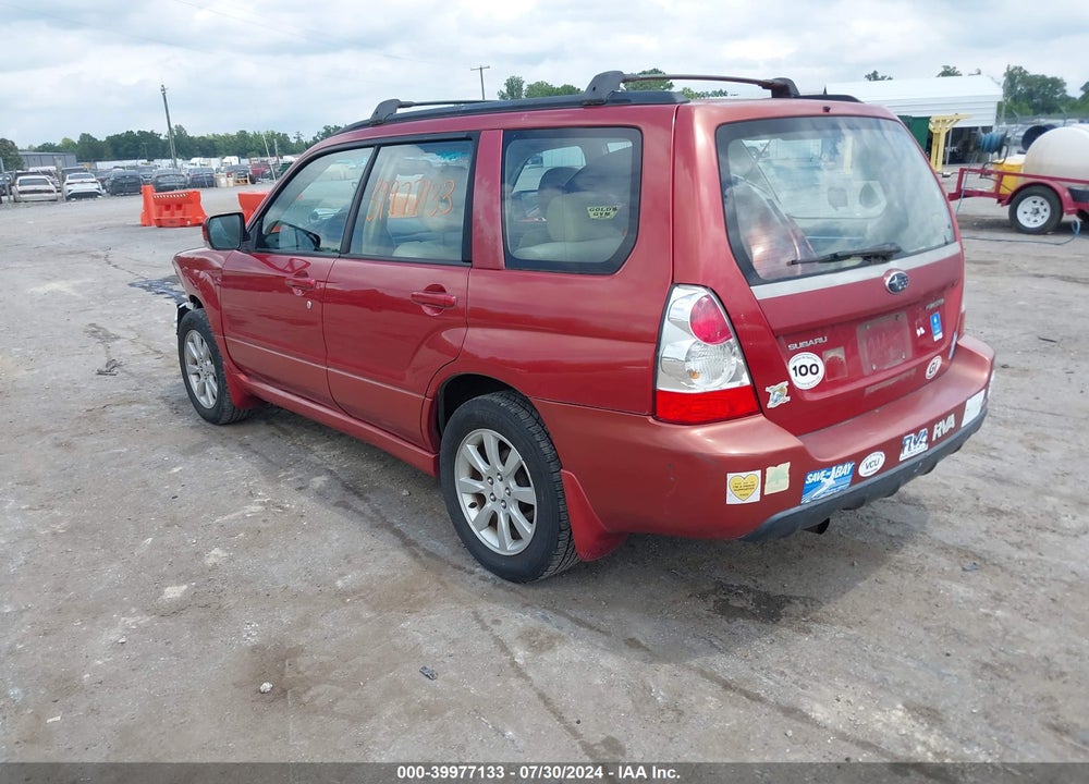 2007 SUBARU FORESTER 2.5X VIN: JF1SG65697H741513