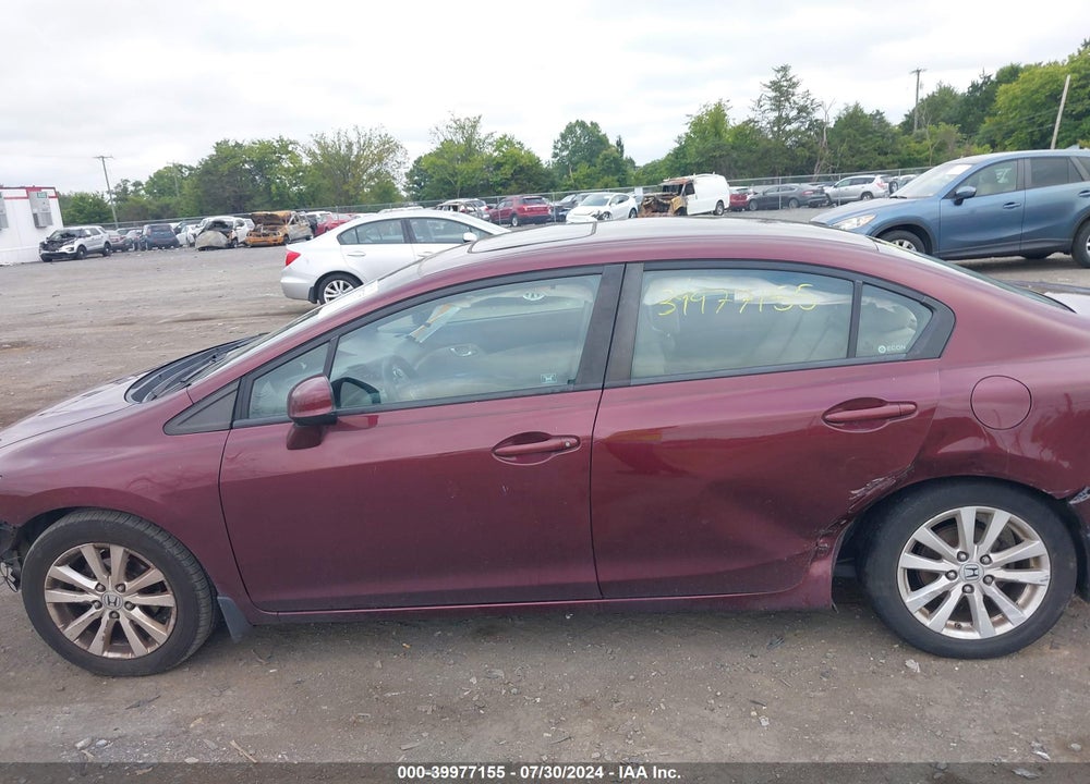 2012 HONDA CIVIC EX VIN: 19XFB2F84CE379920