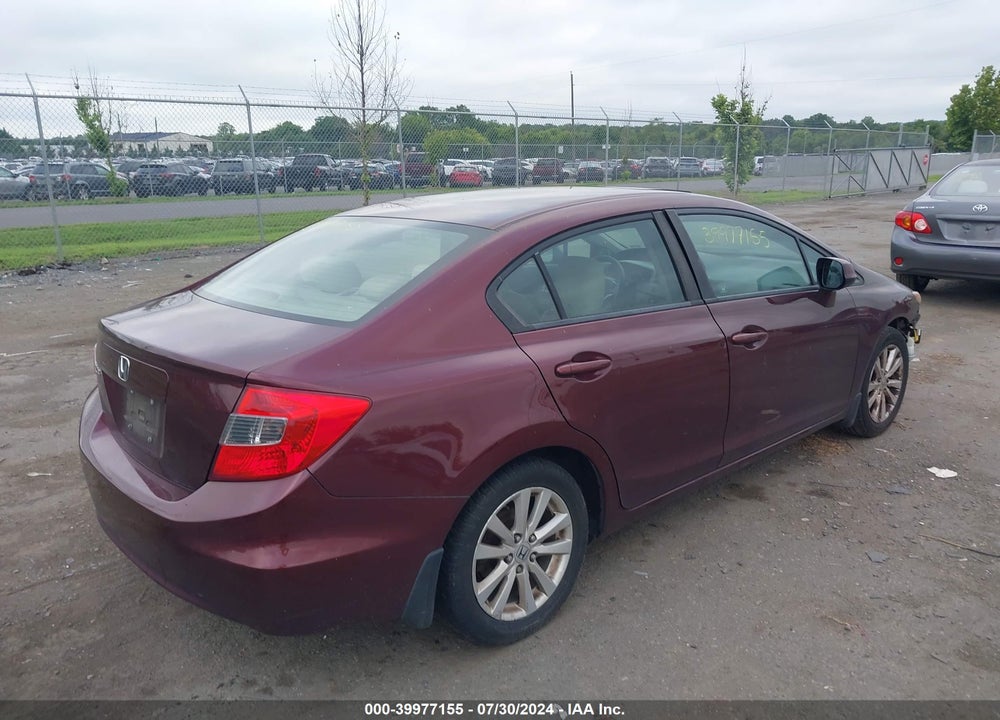 2012 HONDA CIVIC EX VIN: 19XFB2F84CE379920