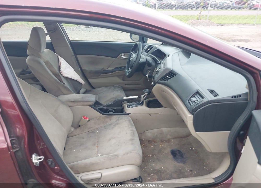 2012 HONDA CIVIC EX VIN: 19XFB2F84CE379920