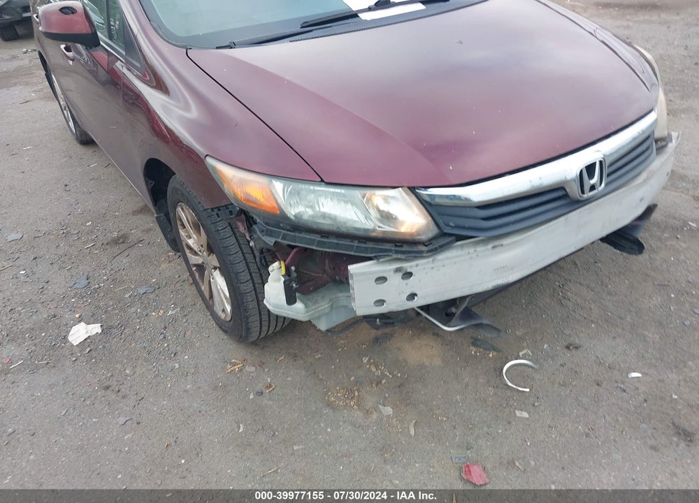 2012 HONDA CIVIC EX VIN: 19XFB2F84CE379920