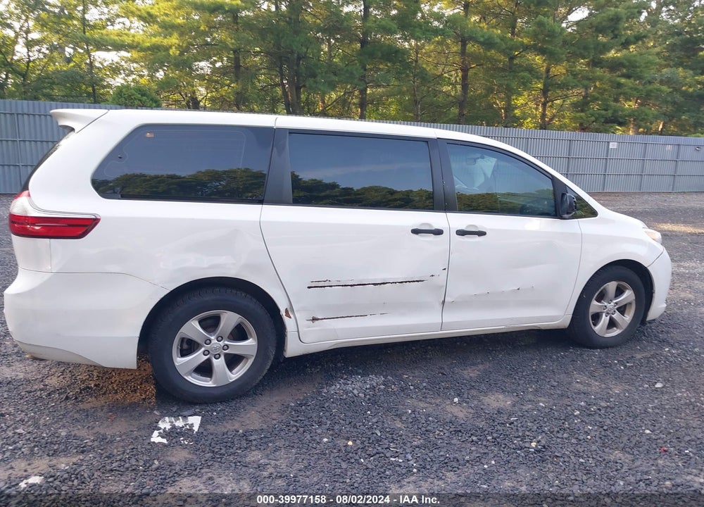 2015 TOYOTA SIENNA L 7 PASSENGER VIN: 5TDZK3DCXFS614096