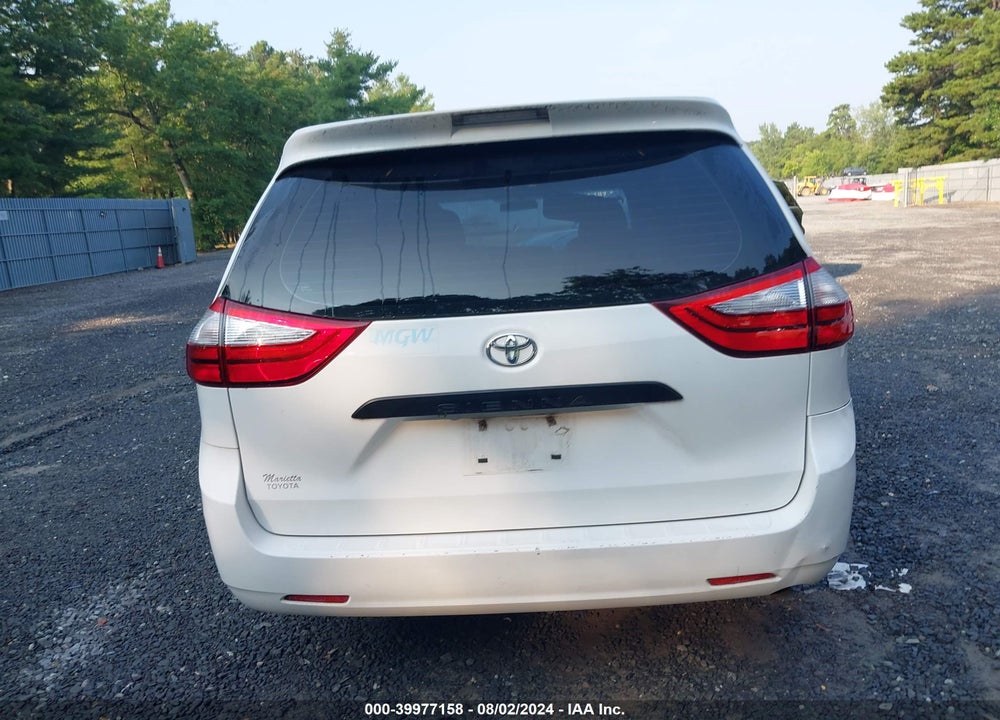 2015 TOYOTA SIENNA L 7 PASSENGER VIN: 5TDZK3DCXFS614096
