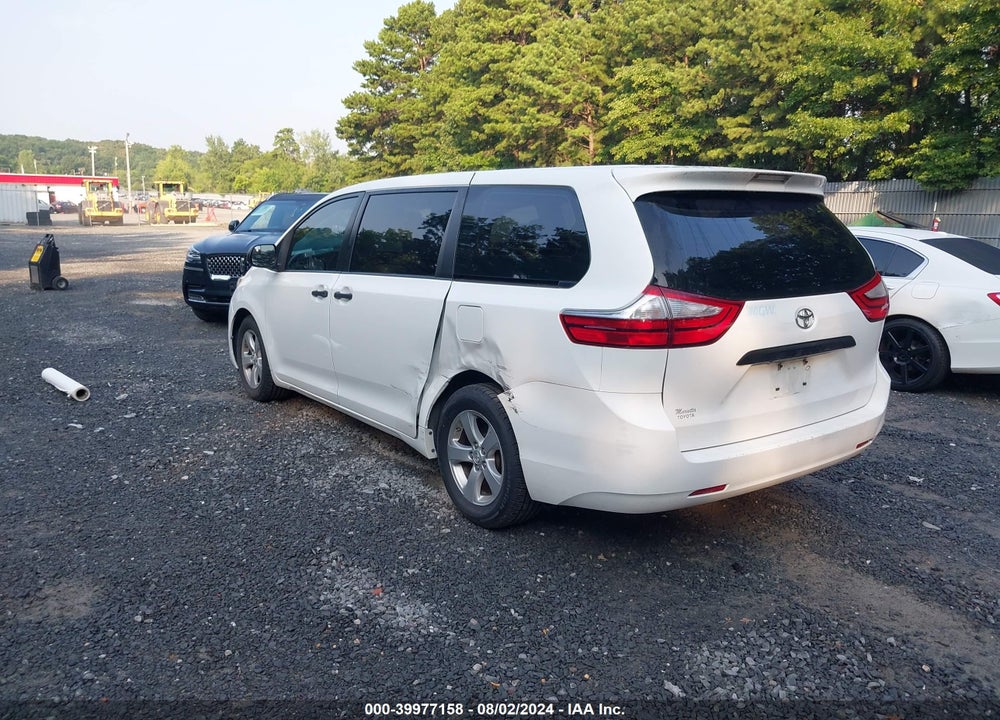 2015 TOYOTA SIENNA L 7 PASSENGER VIN: 5TDZK3DCXFS614096