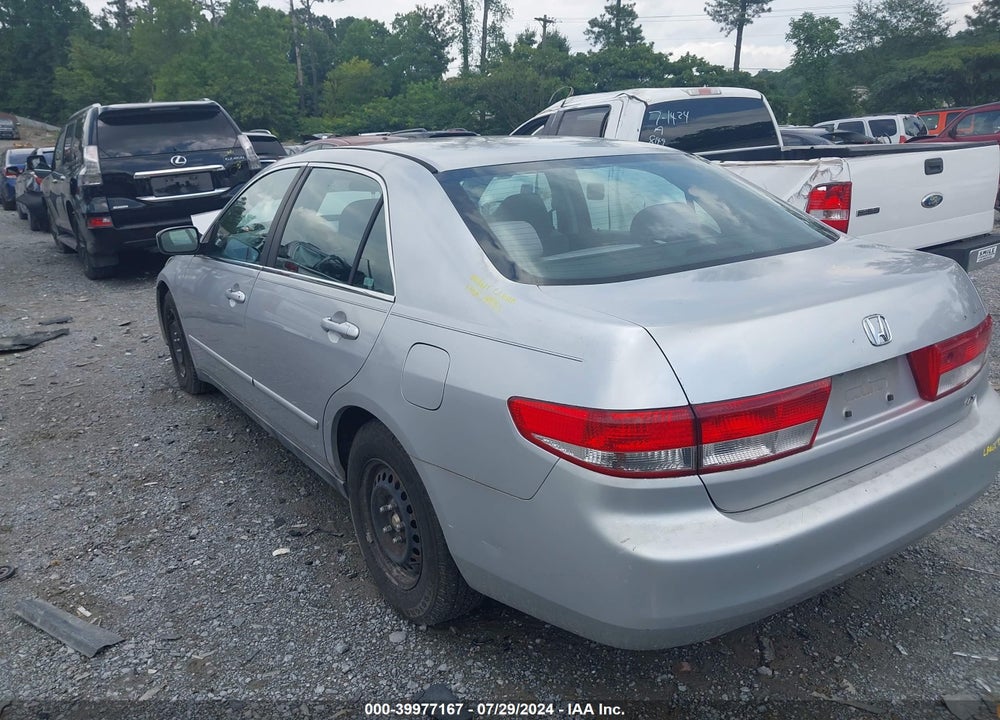2003 HONDA ACCORD 2.4 LX VIN: 1HGCM56493A021633