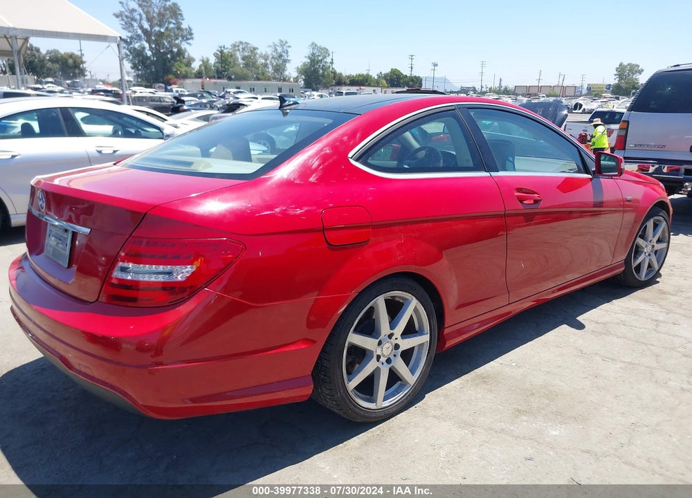 2012 MERCEDES-BENZ C 250 VIN: WDDGJ4HB1CF847559